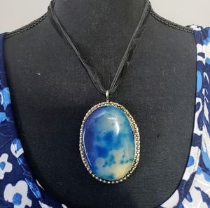 Beautiful Silver & Stone Pendent